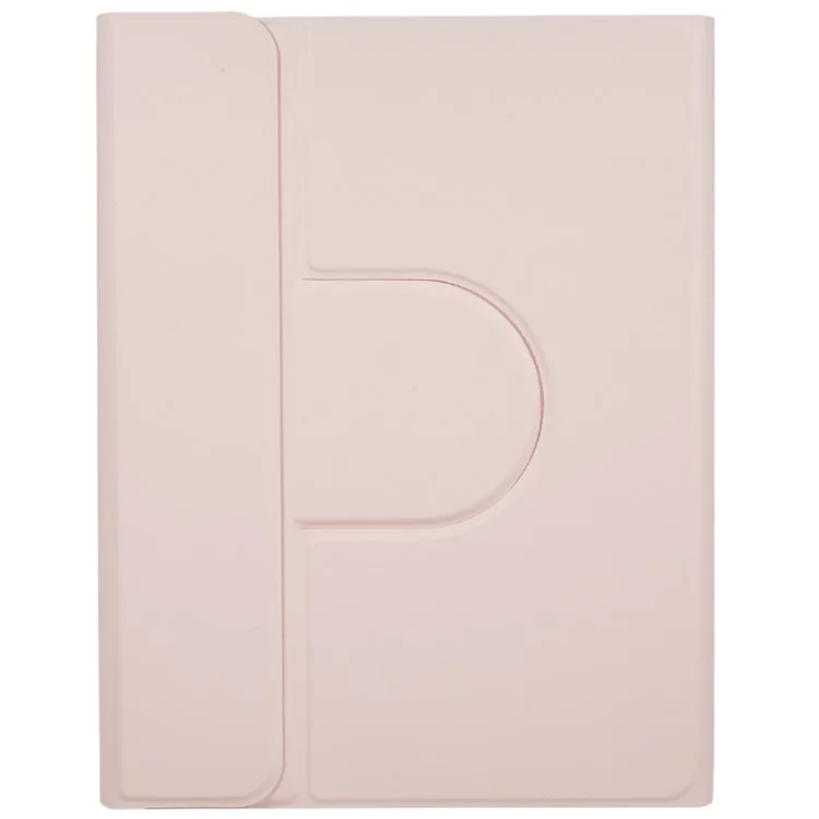 SK-2010 For iPad (2025) / 10.9 (2022) Tablet Case PU Leather Stand Folio Cover with Wireless Detachable Keyboard - Pink