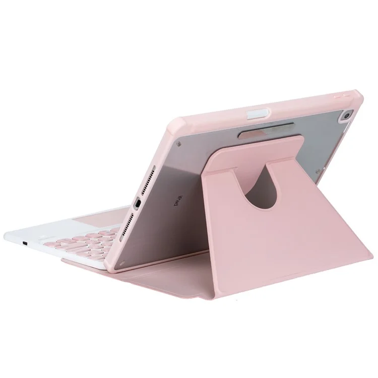 YL10-A Für iPad 10.9 (2022) Stoßfeste Ständer-Abdeckung Tablet-Ledertasche + Bluetooth-Tastatur mit Touchpad - Pink