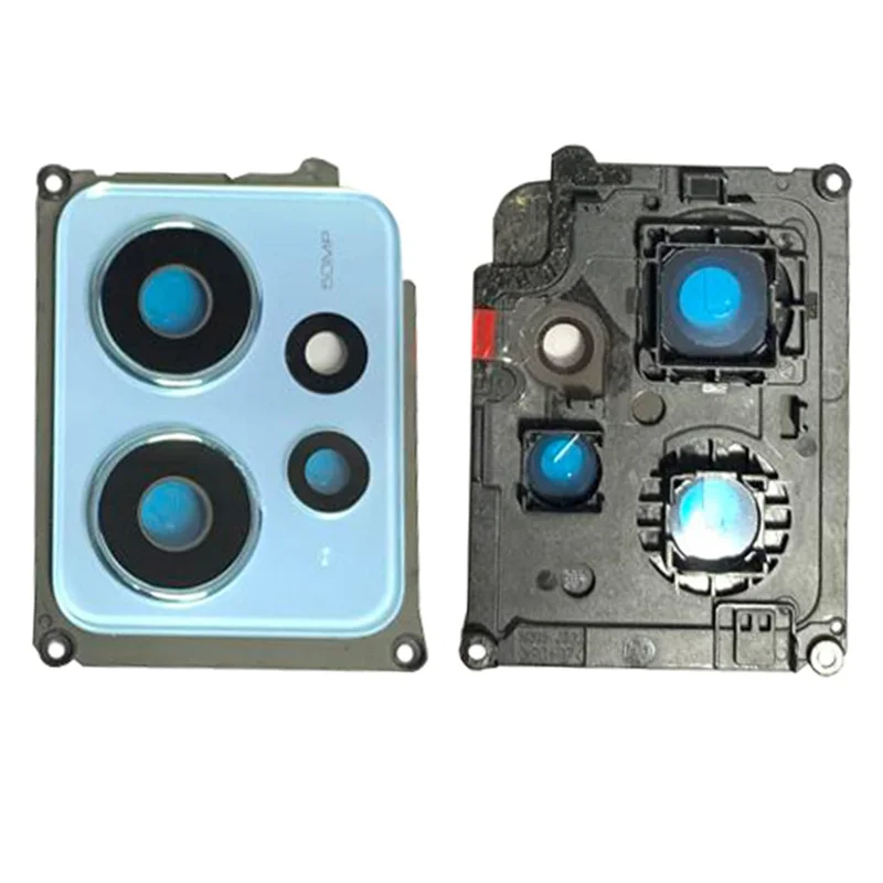 For Xiaomi Redmi Note 12 4G OEM Back Camera Lens Holder Cover with Glass Part (without Logo) - Blue
