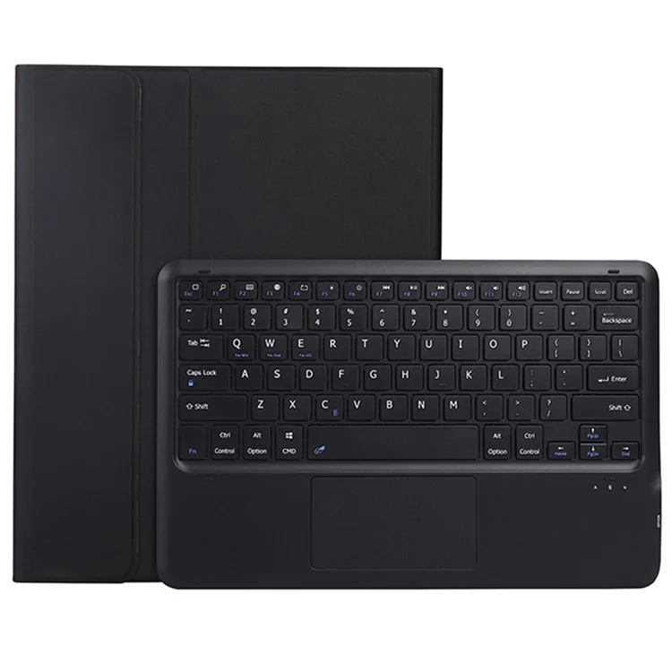 A810B-A For Samsung Galaxy Tab S9+ X810 / X816 / X818 Detachable Bluetooth Keyboard Case with Touchpad, Protective Tablet Case - Black