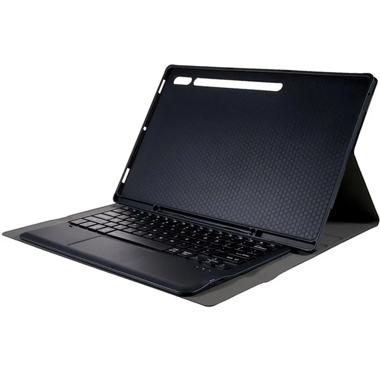 A910B-A For Samsung Galaxy Tab S9 Ultra X910 / X916B / X918U Removable Bluetooth-compatible Keyboard with TouchPad Protective Case - Black