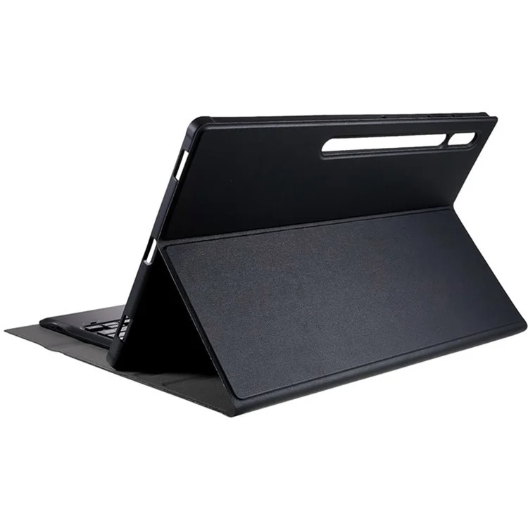 A910B For Samsung Galaxy Tab S9 Ultra X910 / X916B / X918U Detachable Bluetooth-compatible Keyboard Case Pencil Slot Protective Tablet Case - Black