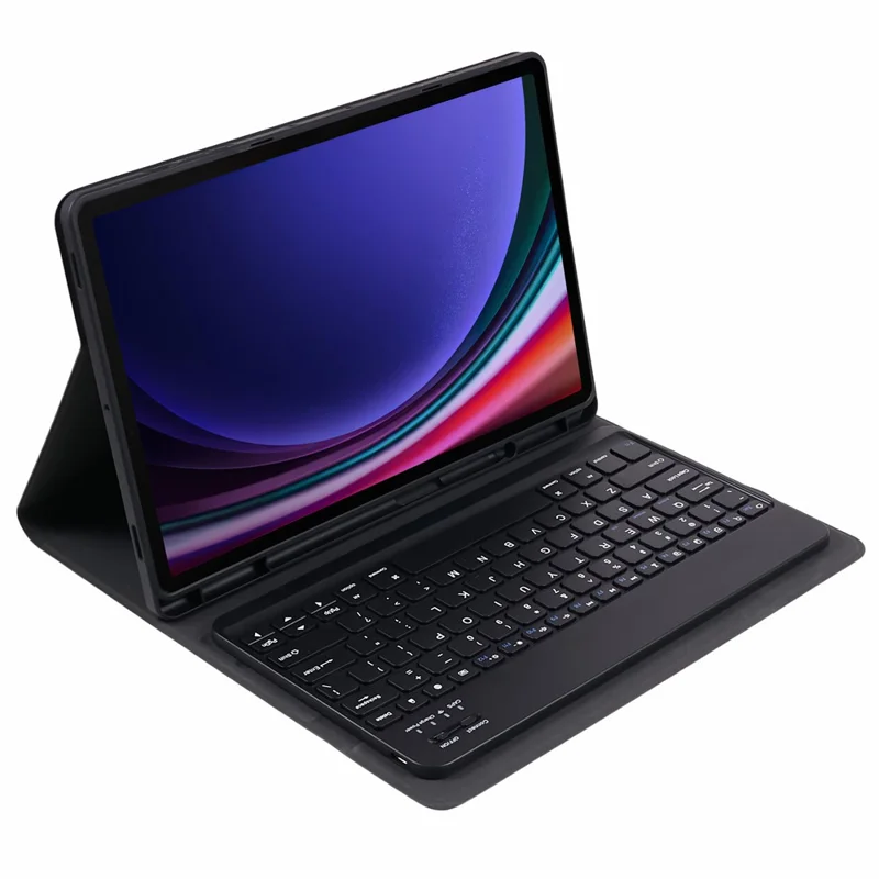 SK-X810D For Samsung Galaxy Tab S9+ (X810 / X816B / X818U) Backlit Bluetooth-compatible Keyboard PU+PC Tablet Case