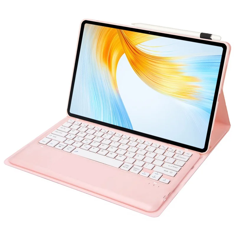 AH16 For Honor MagicPad 13 Detachable Bluetooth-compatible Keyboard Smart Case Stand Ultra-slim Tablet Cover - Pink