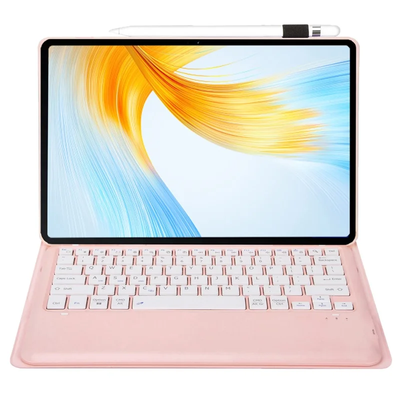 AH16 For Honor MagicPad 13 Detachable Bluetooth-compatible Keyboard Smart Case Stand Ultra-slim Tablet Cover - Pink