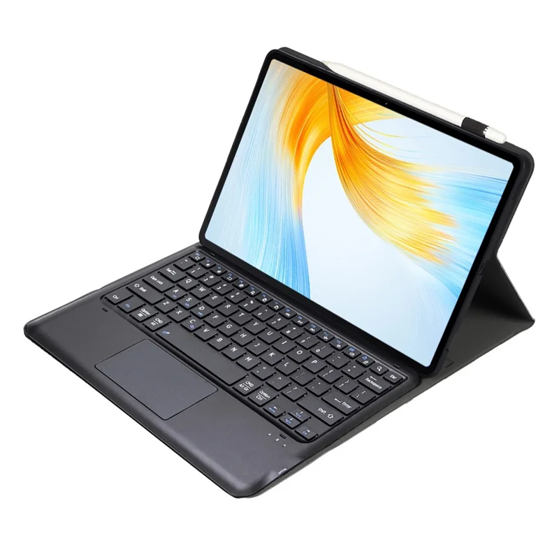 AH16-A For Honor MagicPad 13 Detachable Bluetooth-compatible Keyboard Smart Tablet Case with Touchpad Pen Loop - Black