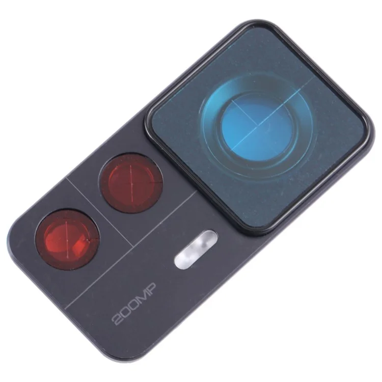 Para Xiaomi 12T Pro 5G OEM Back Camera Lens Holder Cover com Vidro Peça de Substituição de Telefone (sem Logotipo) - Preto