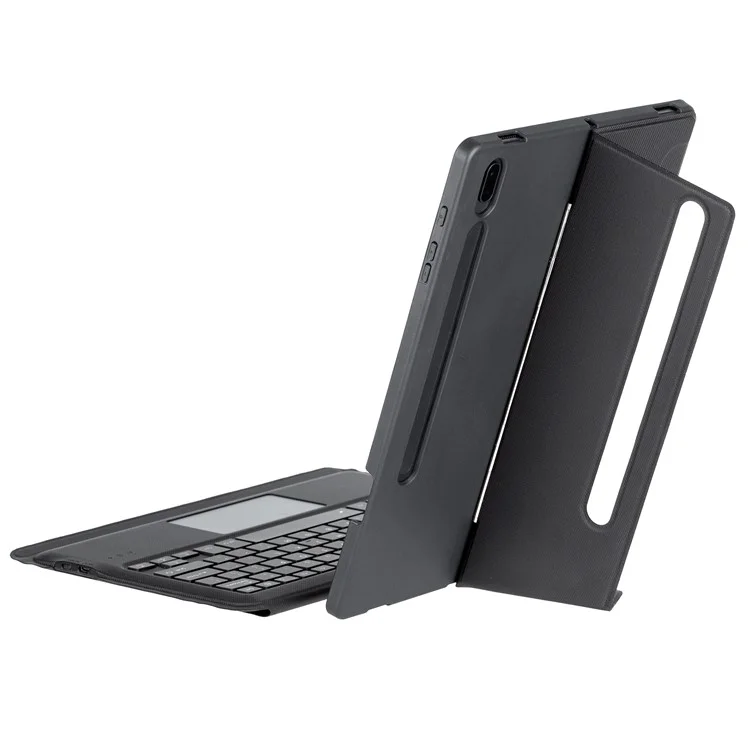 T970B-AS per Samsung Galaxy Tab S7+ T970 / S7 FE T730 / S8+ X800 Tastiera Bluetooth Staccabile Custodia Smart Tablet con Touchpad / Retroilluminazione