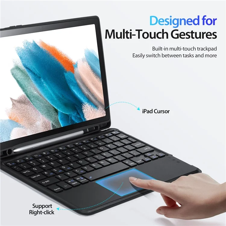 DUX DUCIS para Samsung Galaxy Tab A8 10.5 (2022) / (2021) 3 em 1 Teclados Bluetooth Magnéticos Desmontáveis Caso de Suporte para Tablet