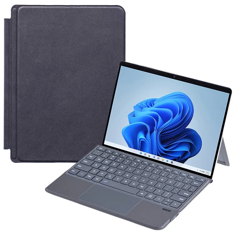 FT-2087A Slim Wireless Keyboard for Microsoft Surface Go / Go 3 / Go 2 10.5 inch Touchpad Bluetooth-compatible Keyboard without Backlit