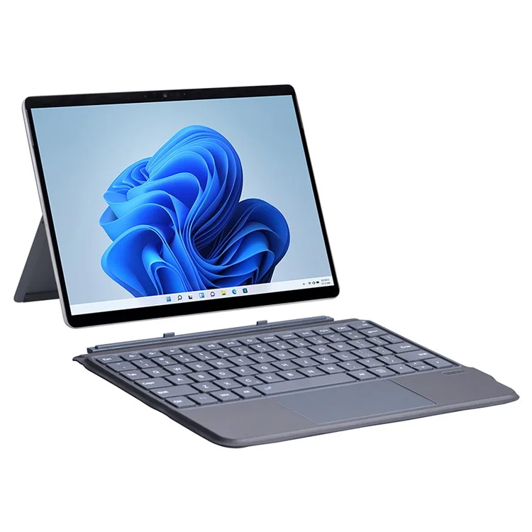 FT-2087A Slim Wireless Keyboard for Microsoft Surface Go / Go 3 / Go 2 10.5 inch Touchpad Bluetooth-compatible Keyboard without Backlit