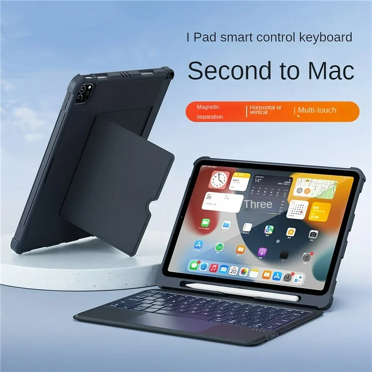 T5507D For iPad Air 11 (2025) / (2024) / Air (2020) (2022) / Pro 11 (2020) / (2021) / (2022) / (2018) Bluetooth-Compatible Keyboard Tablet Case