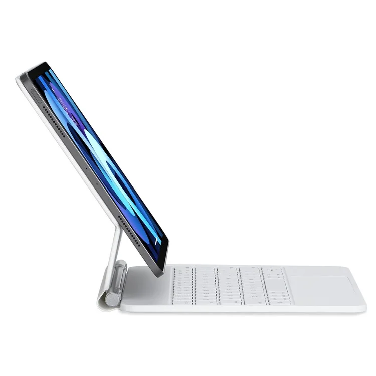 P109 Per iPad Air 11 (2024) / Air (2020) / (2022) / Pro 11 (2020) / (2021) / (2022) / (2018) Custodia con tastiera Bluetooth - Bianco