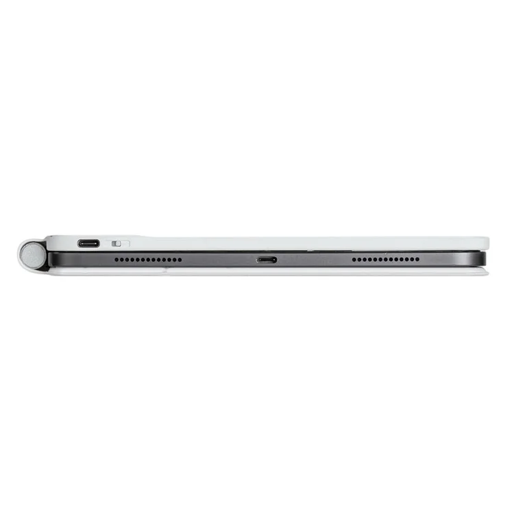 P109 Per iPad Air 11 (2024) / Air (2020) / (2022) / Pro 11 (2020) / (2021) / (2022) / (2018) Custodia con tastiera Bluetooth - Bianco