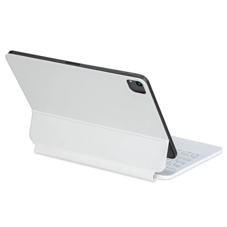 P109 Per iPad Air 11 (2024) / Air (2020) / (2022) / Pro 11 (2020) / (2021) / (2022) / (2018) Custodia con tastiera Bluetooth - Bianco