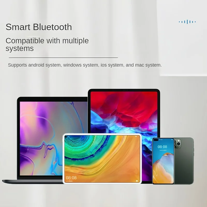 172 Trådlöst tangentbord med touchpad bärbar Bluetooth-tangentbord för iOS / Mac Android Windows - Svart