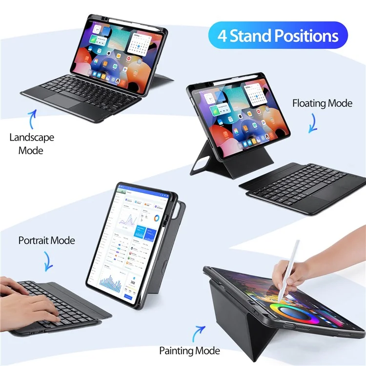 DUX DUCIS Para Xiaomi Pad 6 / 6 Pro Funda de teclado Bluetooth Cubierta magnética desmontable de piel sintética para tableta