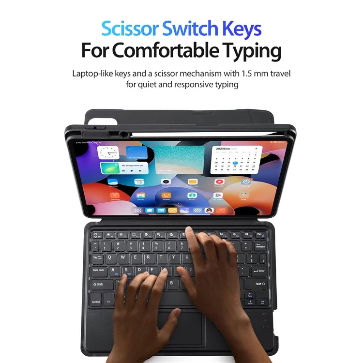 DUX DUCIS Para Xiaomi Pad 6 / 6 Pro Funda de teclado Bluetooth Cubierta magnética desmontable de piel sintética para tableta