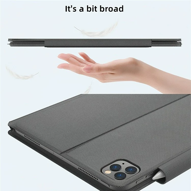 Sk-3125 / 6 per iPad Air 11 (2024) / Air (2020) / Air (2022) / Pro 11 (2022)(2021)(2020) Custodia in pelle per tablet con tastiera Bluetooth