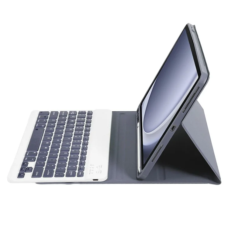 A09B für Samsung Galaxy Tab A9+ X210 X215 X216 Stand Cover + Bluetooth-Tastatur mit Stifthalter - Lila