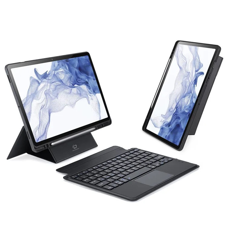 DUX DUCIS For Samsung Galaxy Tab S8 / Tab S7 PU Leather Case with Magnetic Detachable Bluetooth-compatible Keyboard
