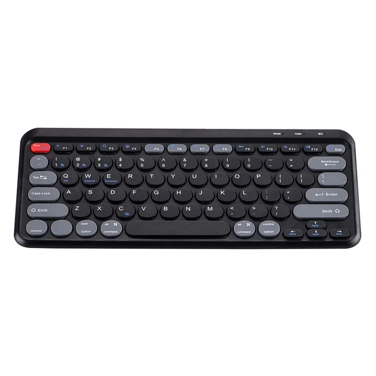 A201 Laptop Keyboard Bluetooth-compatible + Wireless 2.4G Computer Keyboard for Windows / 8-Pin / Android - Black
