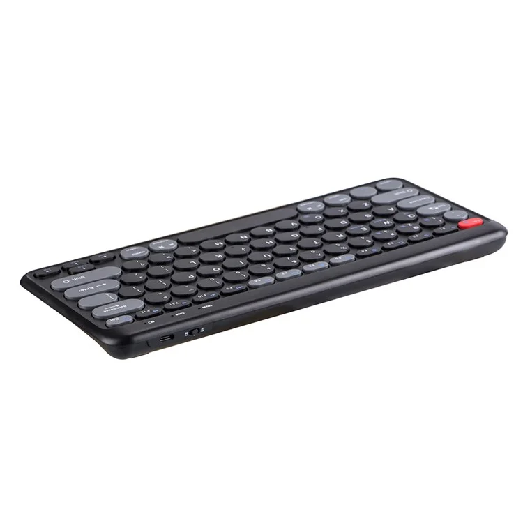 A201 Laptop Keyboard Bluetooth-compatible + Wireless 2.4G Computer Keyboard for Windows / 8-Pin / Android - Black