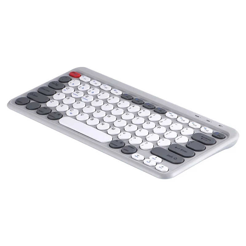A201 Laptop Keyboard Bluetooth-compatible + Wireless 2.4G Computer Keyboard for Windows / 8-Pin / Android - Grey