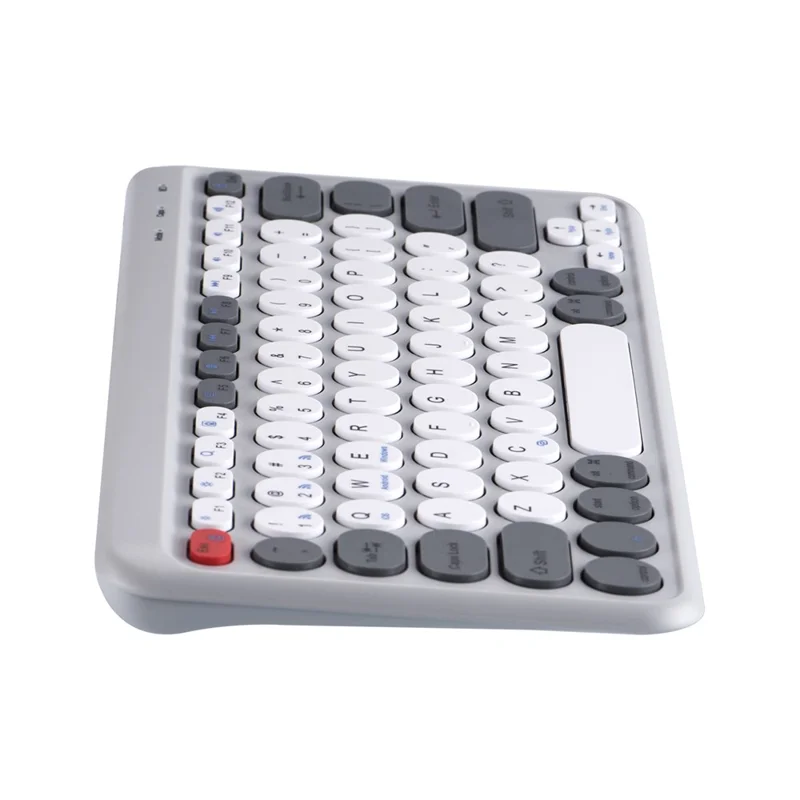 A201 Laptop Keyboard Bluetooth-compatible + Wireless 2.4G Computer Keyboard for Windows / 8-Pin / Android - Grey