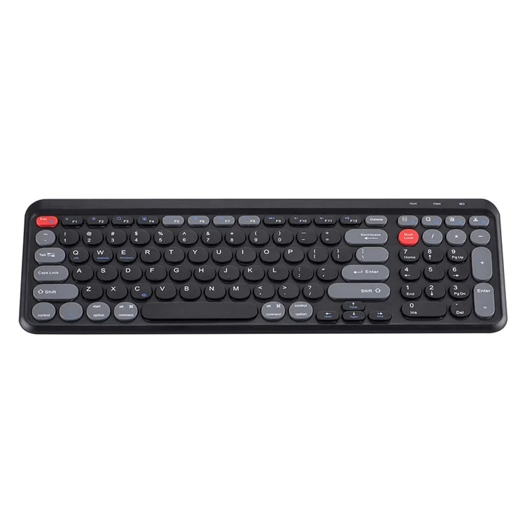 A202 Bluetooth -laptop -tastatur Tragbare Wireless 2.4G -tastaturnummer Tastatur Für Windows / iOS / Android - Schwarz