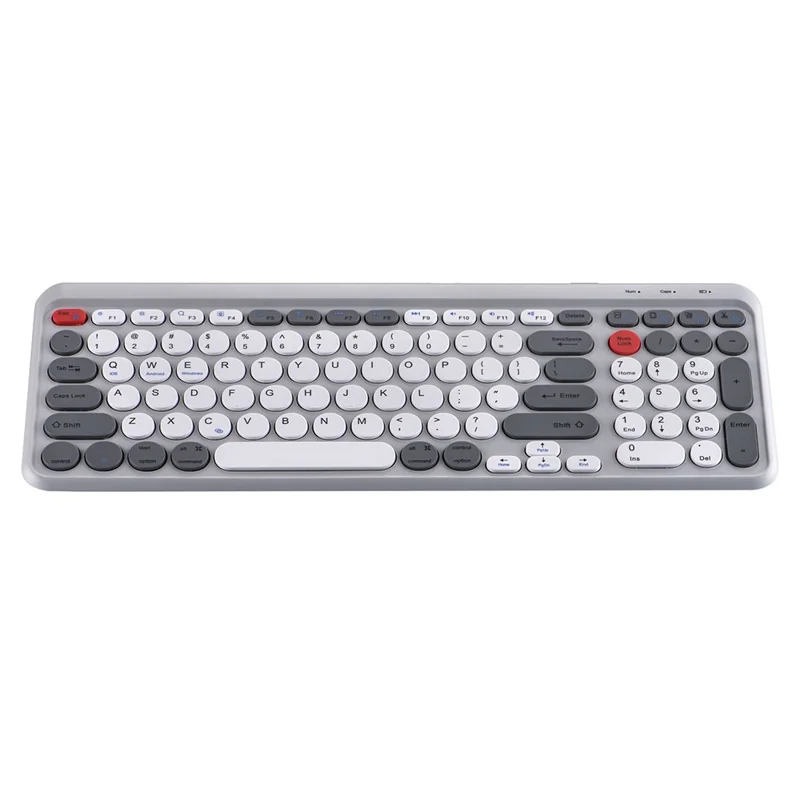A202 Tastiera Bluetooth per Laptop Tastiera Wireless Portatile 2.4G Tastierino Numerico per Windows / 8-Pin / Android - Grigio