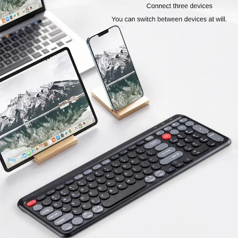 A202 Tastiera Bluetooth per Laptop Tastiera Wireless Portatile 2.4G Tastierino Numerico per Windows / 8-Pin / Android - Grigio