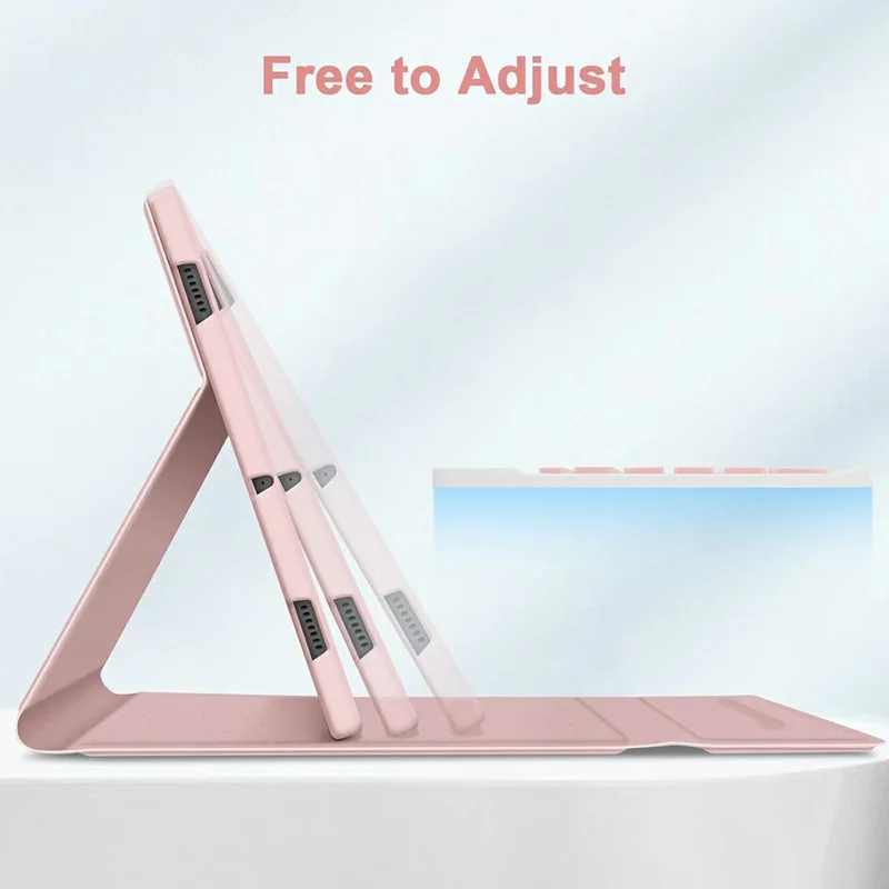 SK-X510 per Samsung Galaxy Tab S9 FE SM-X510 / X516 / X518 Custodia con Tastiera Bluetooth Tablet - Rosa