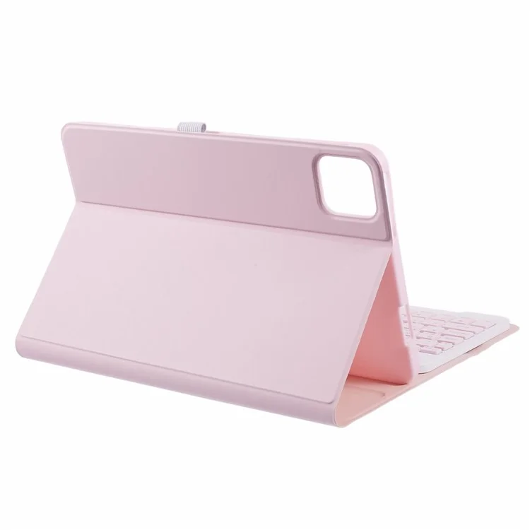 XM-Pro11 For Xiaomi Pad 6 Pro / Pad 6 Bluetooth-compatible Keyboard Shockproof Tablet Case Leather Flip Cover - Pink