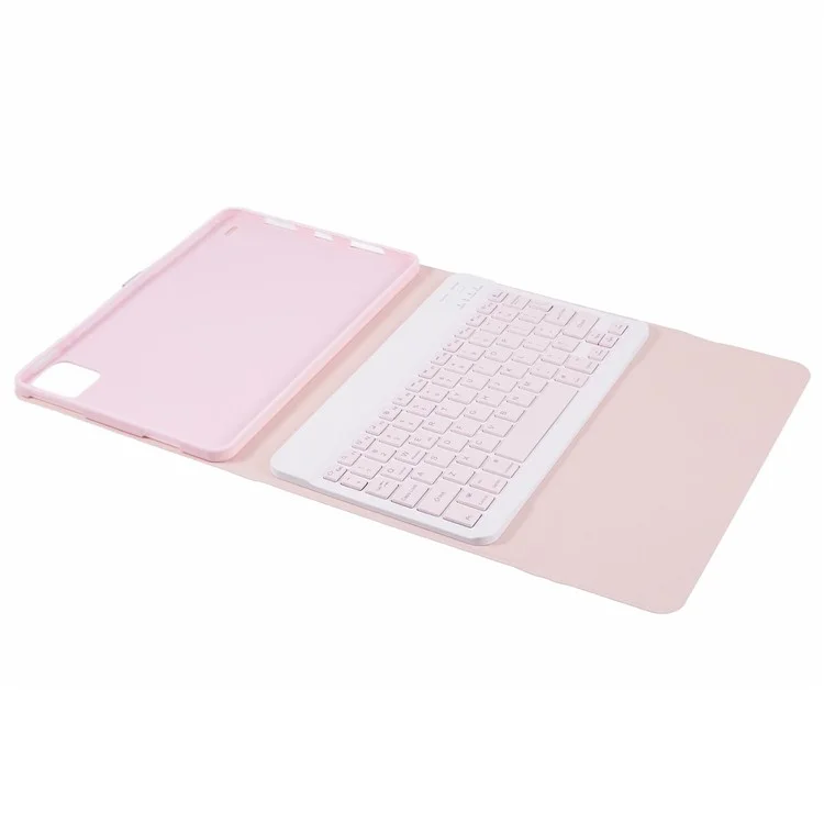 XM-Pro11 For Xiaomi Pad 6 Pro / Pad 6 Bluetooth-compatible Keyboard Shockproof Tablet Case Leather Flip Cover - Pink