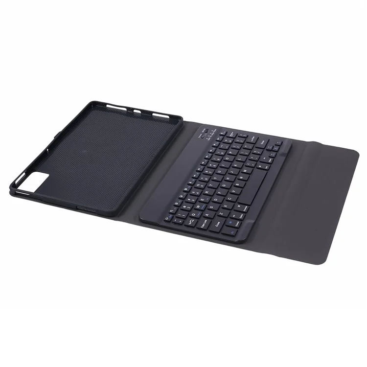 SK-SE11 Per Xiaomi Redmi Pad SE Custodia in pelle PU pieghevole per tablet con tastiera Bluetooth staccabile - Nero
