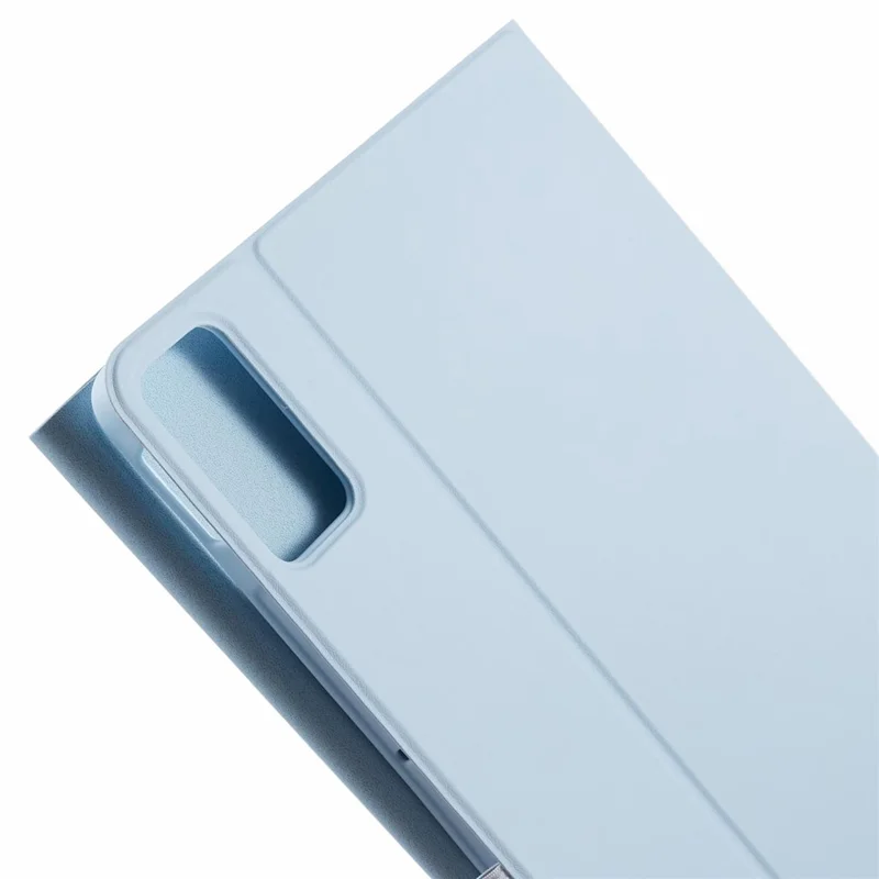 SK-SE11 For Xiaomi Redmi Pad SE PU Leather Flip Tablet Case Cover with Detachable Bluetooth-compatible Keyboard - Sky Blue