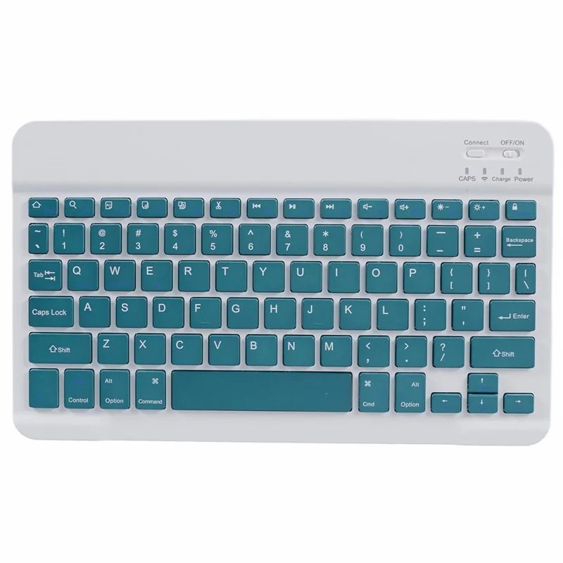 SK-SE11 For Xiaomi Redmi Pad SE PU Leather Flip Tablet Case Cover with Detachable Bluetooth-compatible Keyboard - Midnight Green