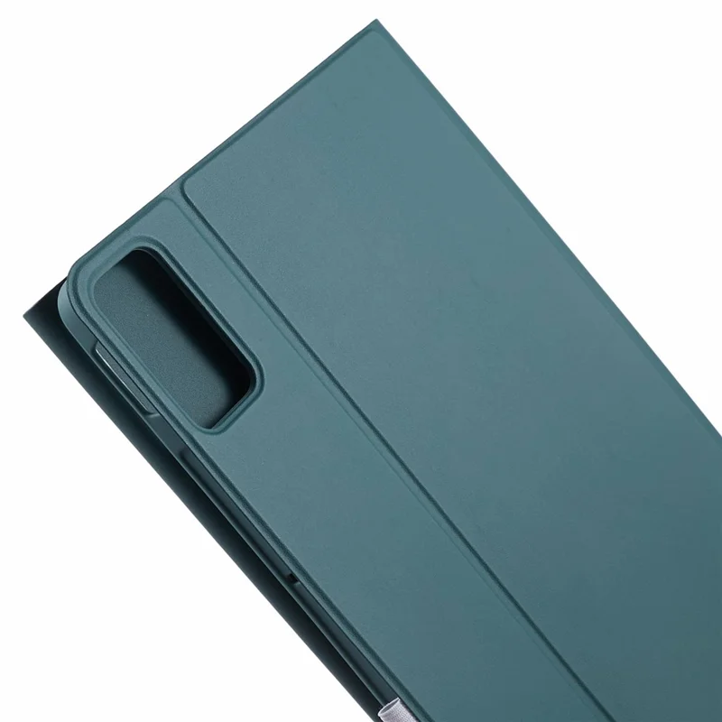 SK-SE11 For Xiaomi Redmi Pad SE PU Leather Flip Tablet Case Cover with Detachable Bluetooth-compatible Keyboard - Midnight Green