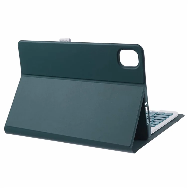 XM-Pro5 Pour Xiaomi Pad 5 / Pad 5 Pro Clavier Bluetooth amovible Étui pour tablette en cuir PU Flip Cover - Vert de minuit