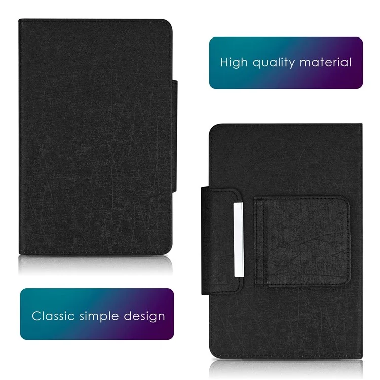 TY-3309 3 in1 Bluetooth-compatible Keyboards Tablet Leather Case Stand Cover for 7-8 inch Tablet - Black