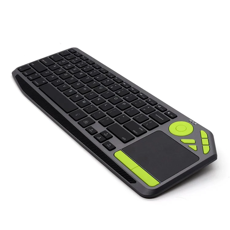 BK9801T Dual-Mode Keyboard Bluetooth-compatible 2.4G Wireless Keyboard with Touchpad for Computer, Tablet - Green