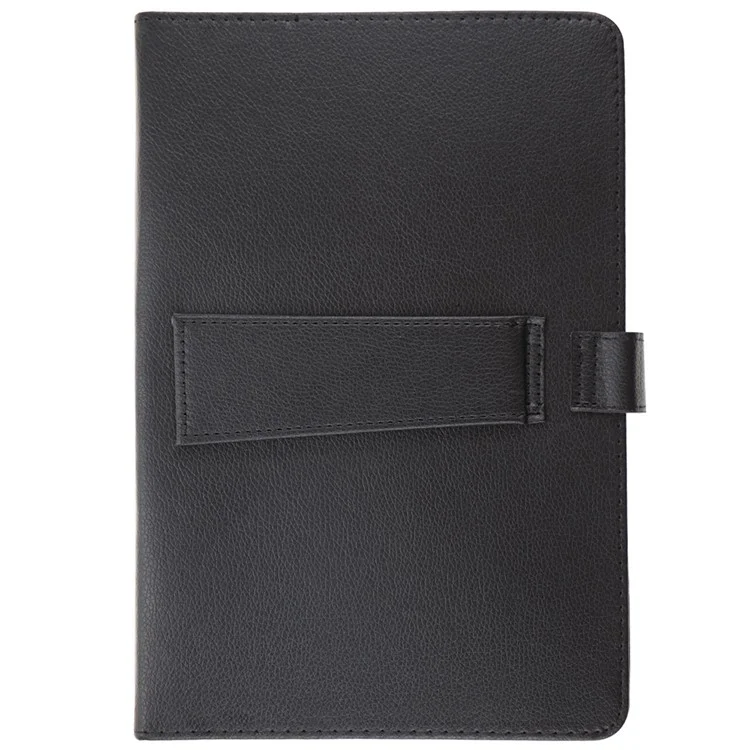 Capa de couro de PU com proteção de 9-10.6 polegadas para tablet, com cabo micro USB + Type C Keyboard