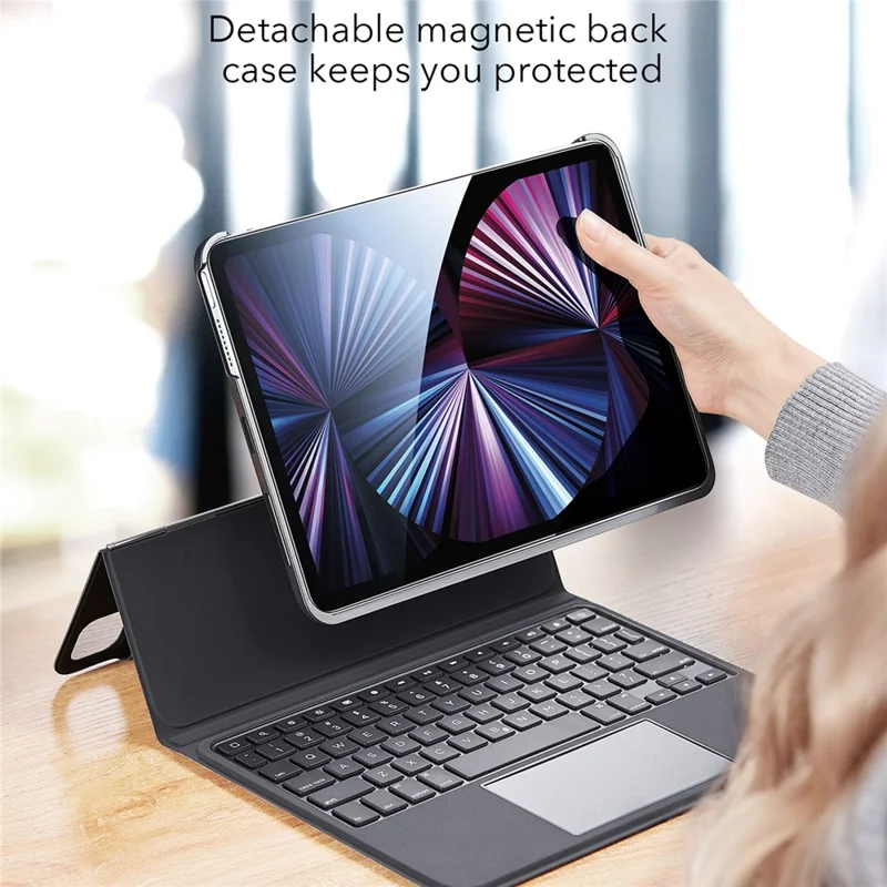 ESR 6B005 Ascend Keyboard Case for iPad Air 11 (2025) / (2024) / Air (2020) / (2022) / Pro 11 (2018) / (2020) / (2021) / (2022) (US Layout)