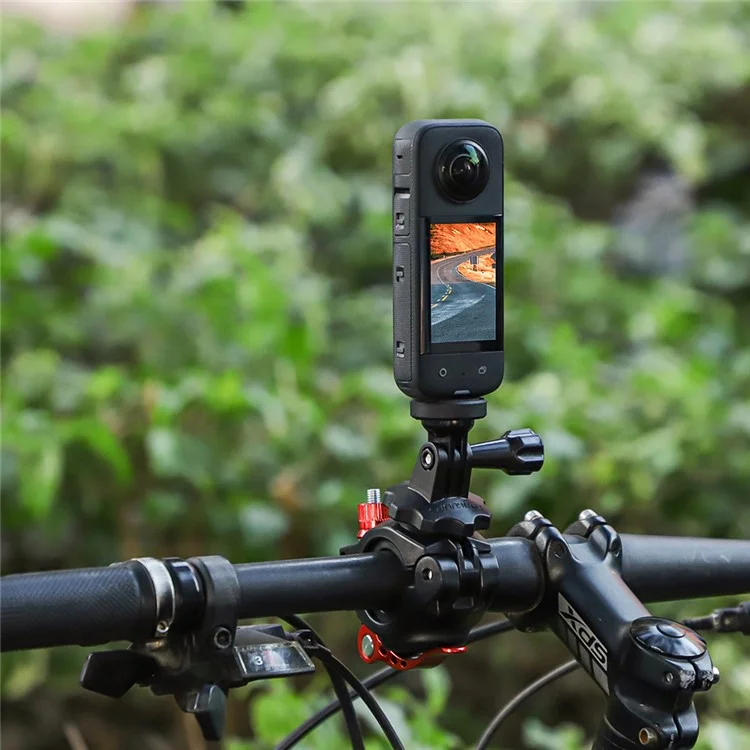 SUNNYLIFE ZJ758 DJI Action 4 / GoPro 12 Supporto per bicicletta con rotazione a 360 gradi