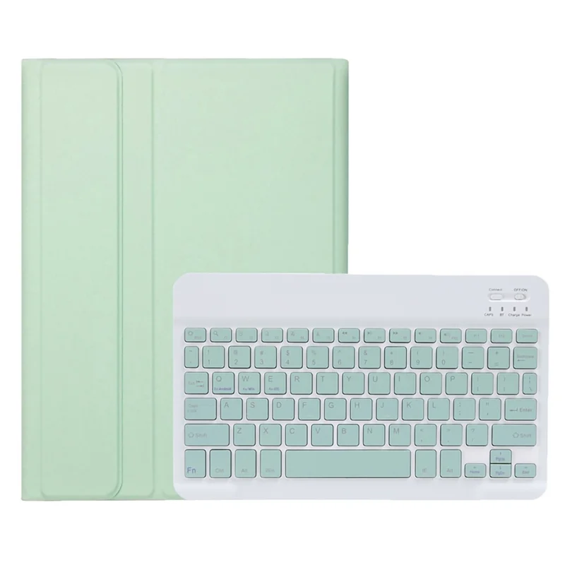 A07B For iPad 9.7-inch (2017) / (2018) / iPad Pro 9.7 inch (2016) / Air 2 / Air (2013) Bluetooth-compatible Keyboard Case with Pen Slot - Light Green