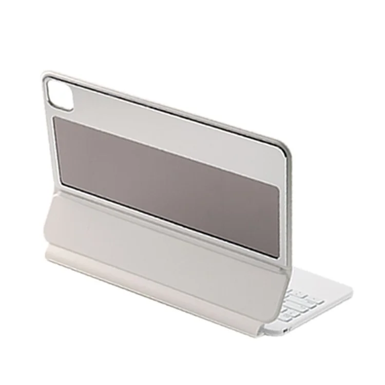 COOSTART Für iPad Pro 11-Zoll (2018) / (2020) / (2021) / (2022) / iPad Air (2020) / (2022) Photovoltaik-Neue-Energie-Bluetooth-Tastatur-Ständer-Hülle - Weiß