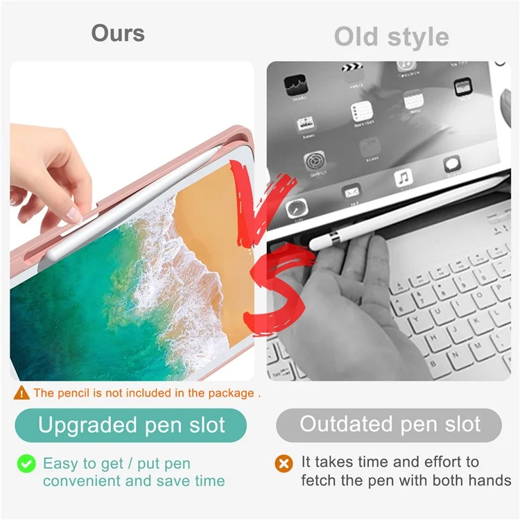 For iPad 10.2 (2021) / (2019) / (2020) / iPad Pro 10.5-inch (2017) / Air 10.5 inch (2019) Backlit Bluetooth-compatible Keyboard Tablet Case - Rose Gold
