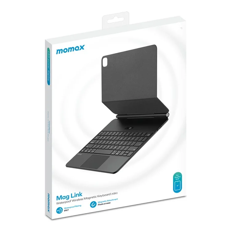 MOMAX MAG LINK Teclado magnético inalámbrico para iPad Pro 12.9 Series Tablet Keyboard Case