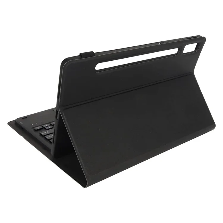 LX-P11 For Lenovo Tab P11 Pro Gen 2 11.2" (2022) Tablet Cover Touchpad Bluetooth-compatible Keyboard Leather Case - Black